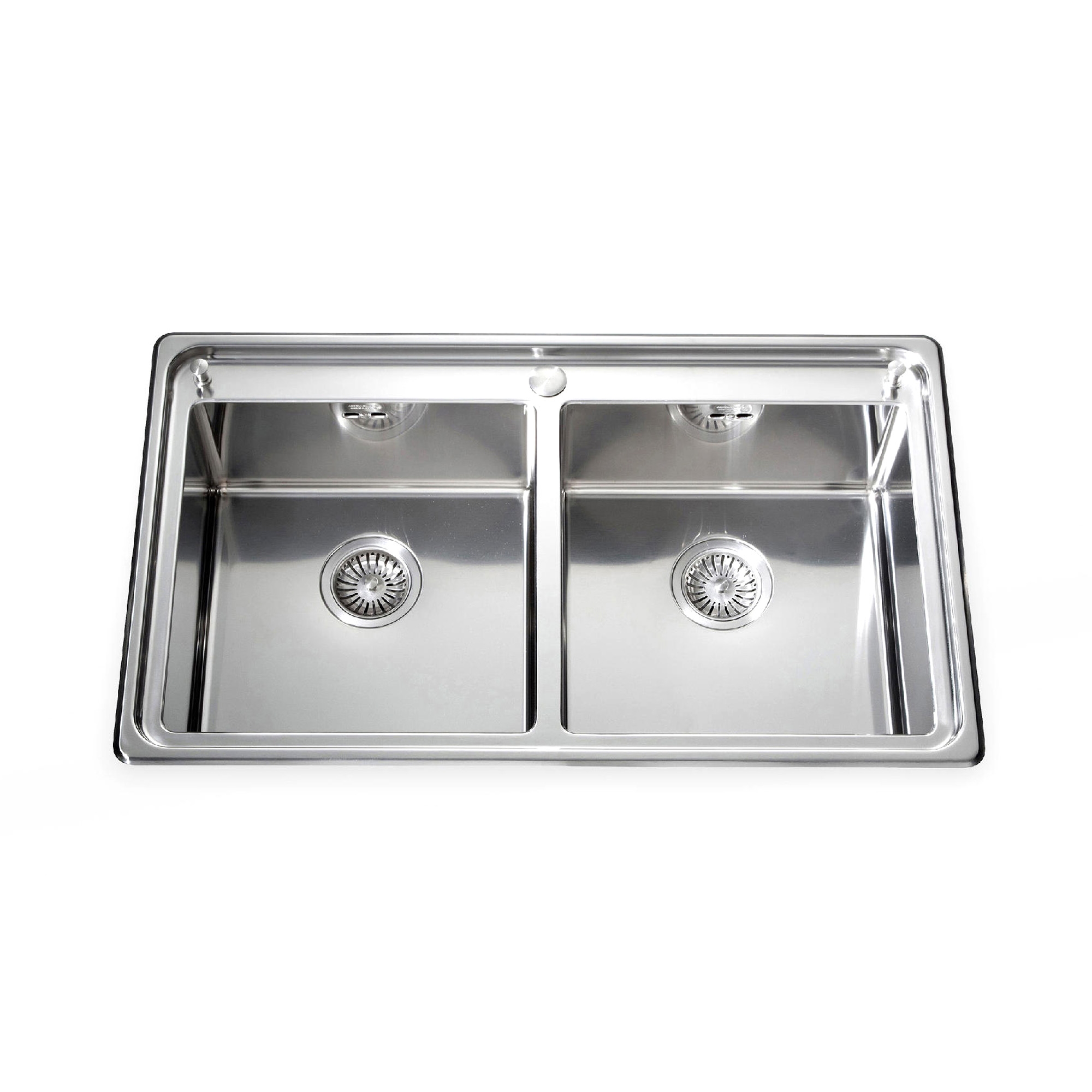 Alpes Inox Built-in Sink LFRS 587/2V 51x87 Cm