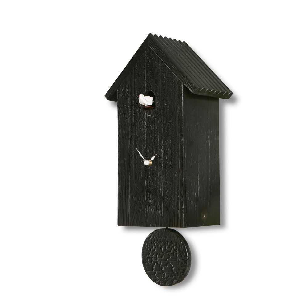 Orologio Cucu da muro in Legno con cassa in legno laccato Colore Bianco, Diamantini e Domeniconi