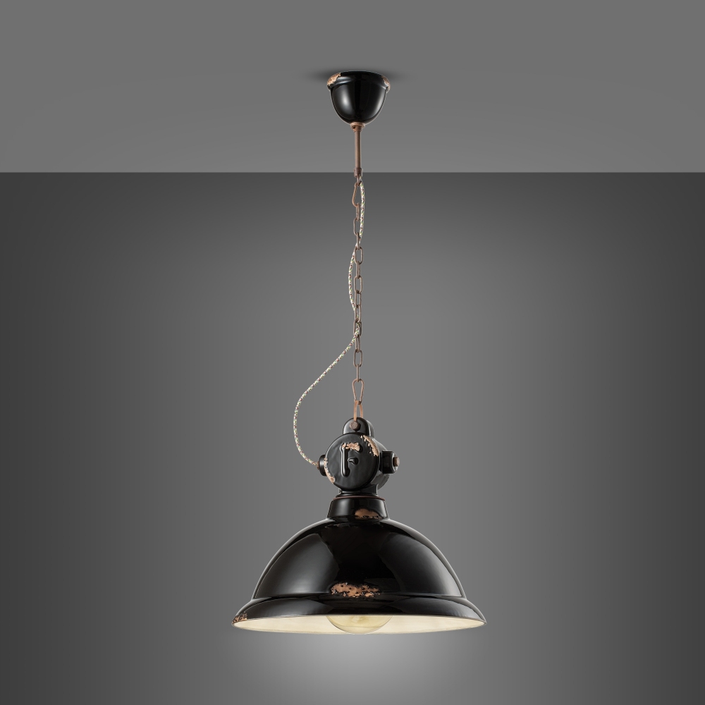 FERROLUCE - LAMPADA A SOSPENSIONE INDUSTRIAL C1720