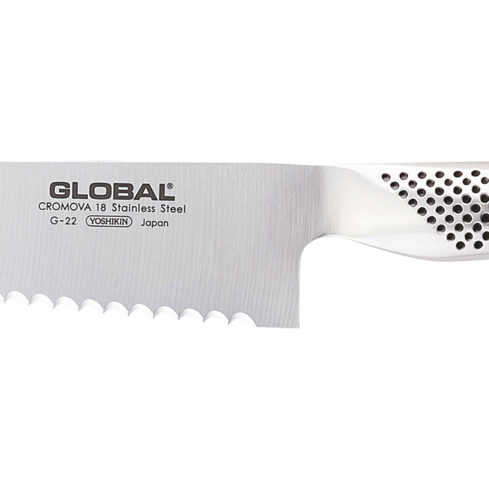 Global G-22R Coltello pane surgelati Giapponese 20cm - Gruppo 3 A.B.D.