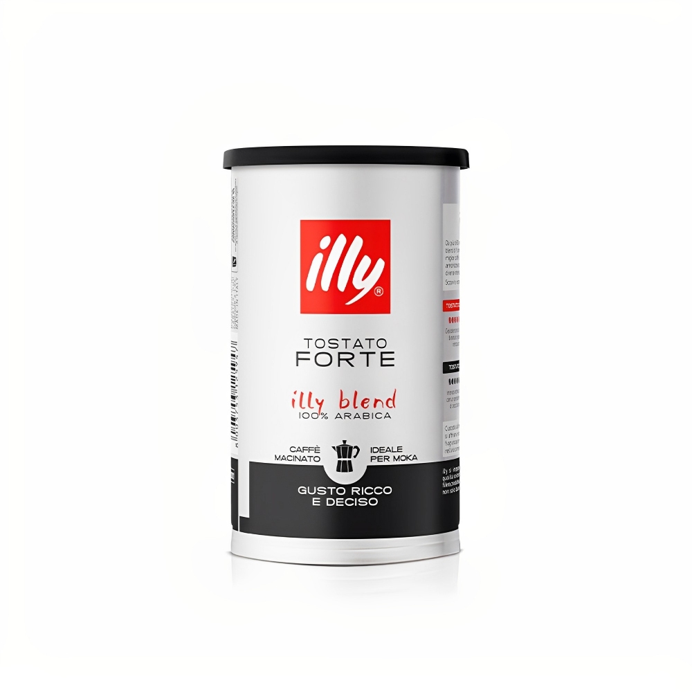 Illy Jar of 185 gr of Intense roasted ground coffee Soft Can