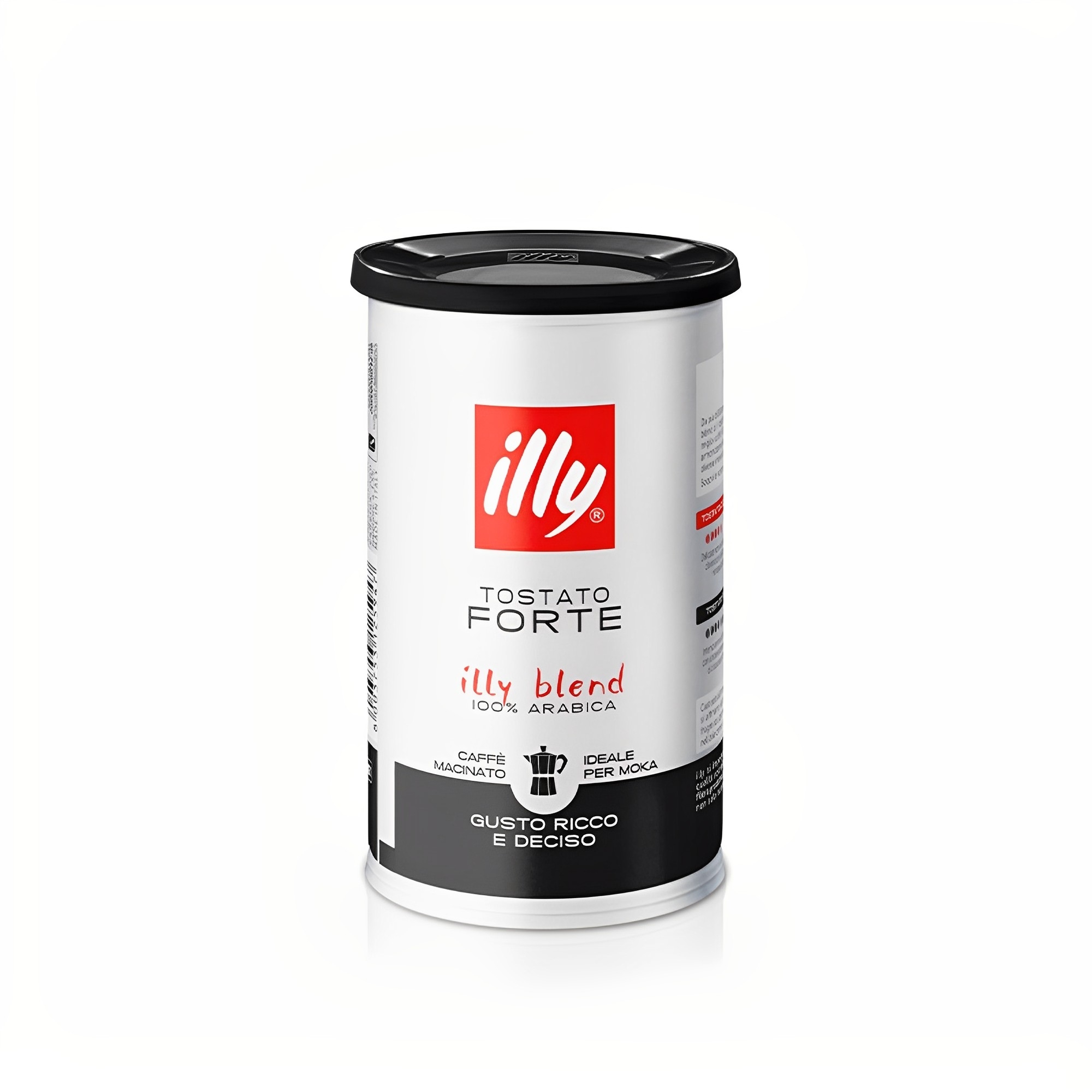 Illy Jar of 185 gr of Forte roasted ground coffee Soft Can