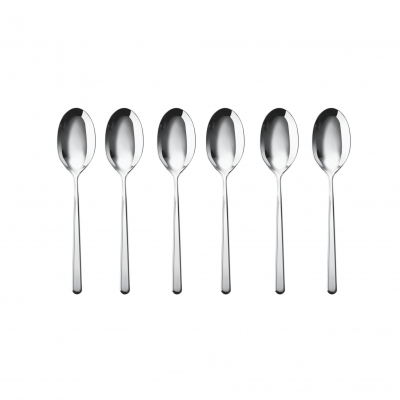 Sambonet 6 Linear moka spoons