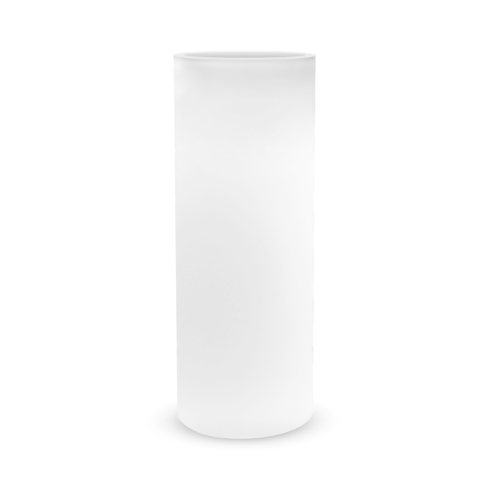 Vaso luminoso da esterno Vaso illuminato H 80 cm, luce bianco