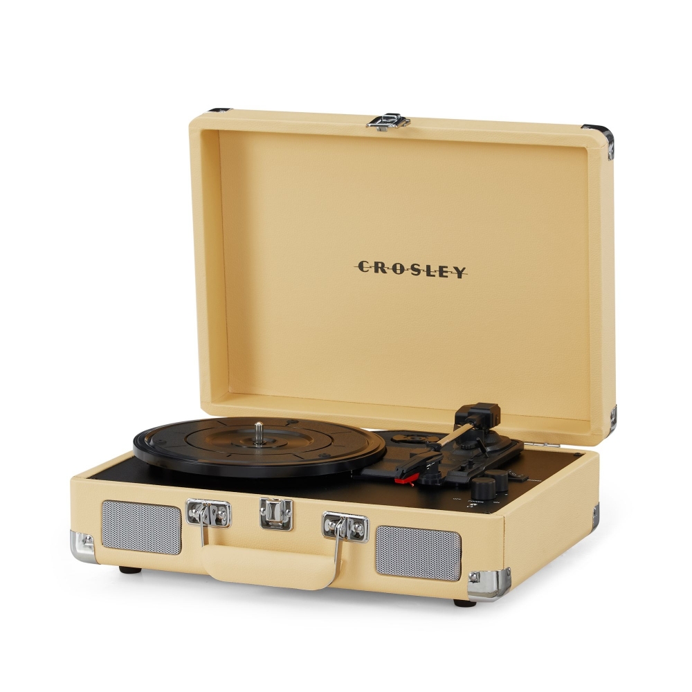 Crosley Cruiser Plus Vinyl Record Player with Speakers with wireless  Bluetooth - Audio Turntables