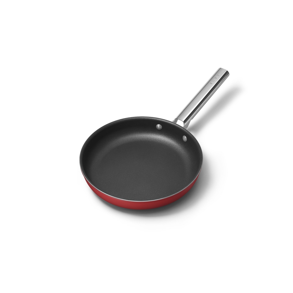 Smeg Padella antiaderente Cookware, Nero Estetica 50's Style Diam. 24 cm.