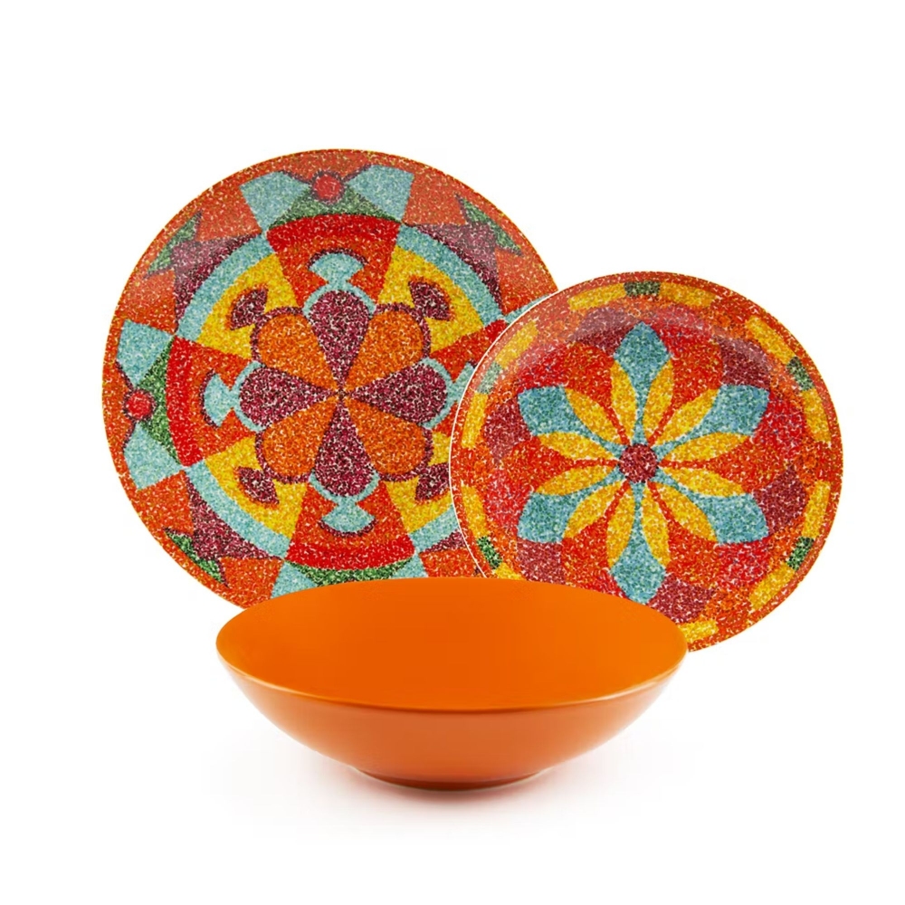 Turkish Tile Melamine 12-piece Dinnerware Set