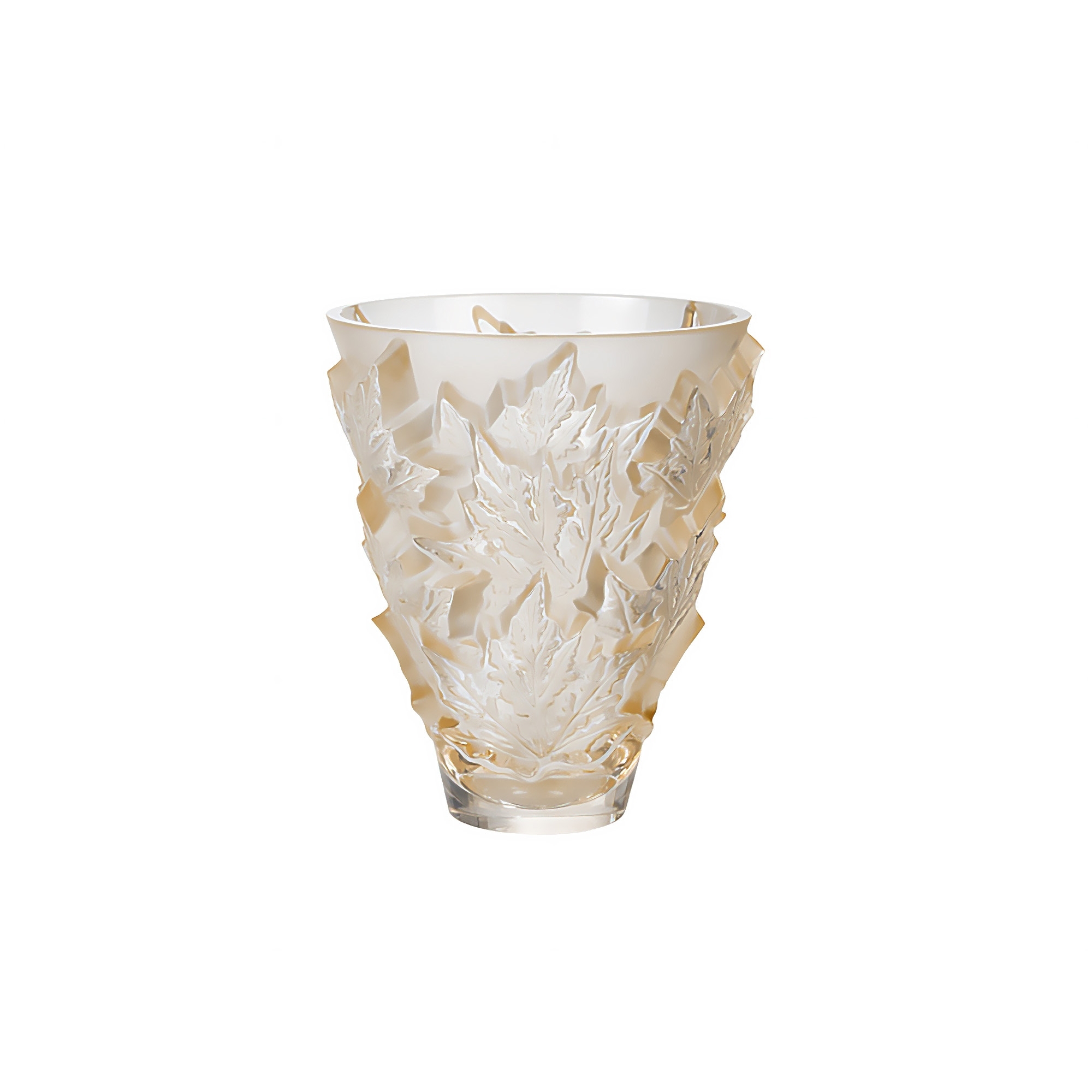 Lalique Vaso piccolo in cristallo Champs Élysées Lustré Or