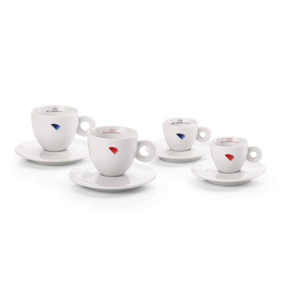 2 Cappuccino Cups by Marthine Tayou - illy Art Collection