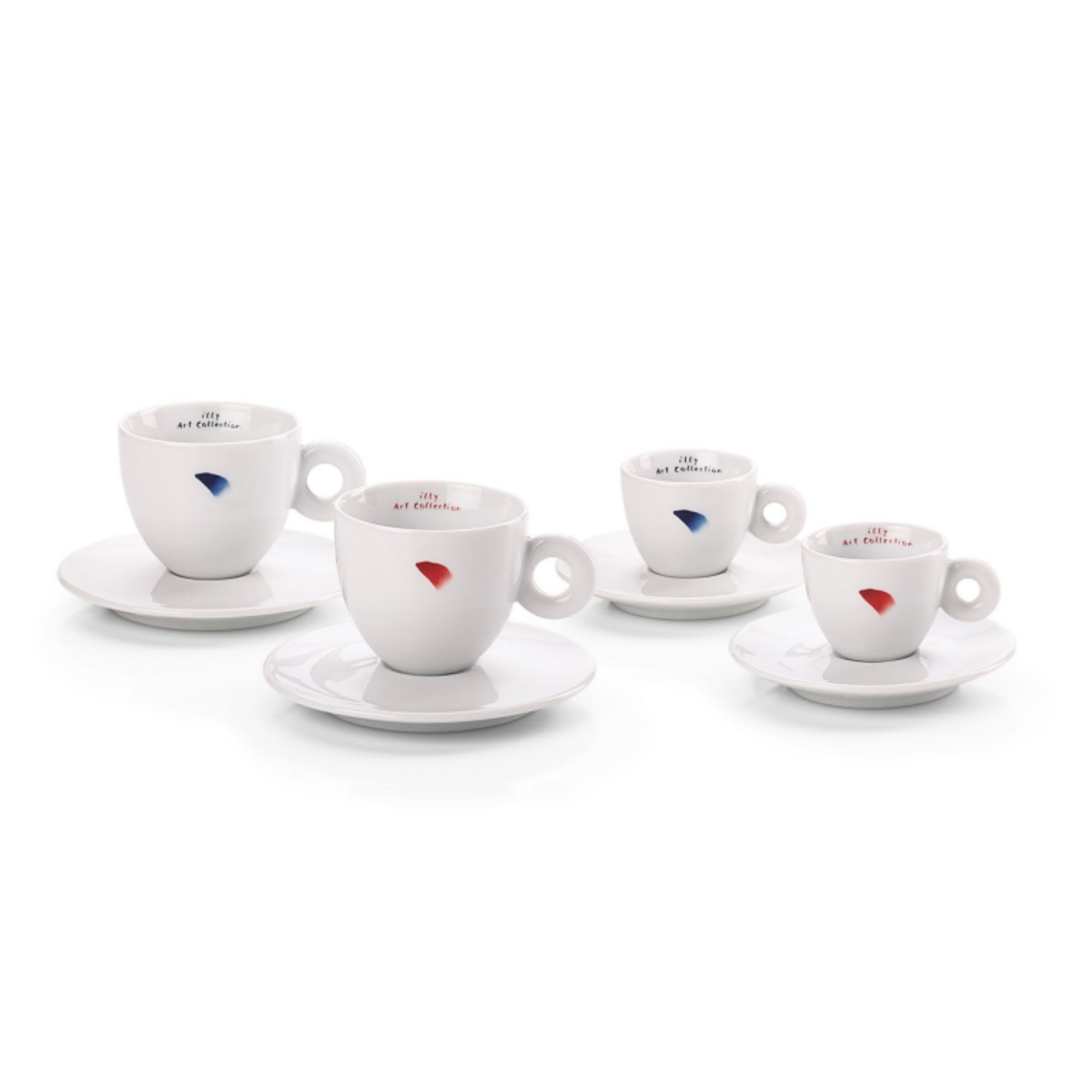Illy 2 tazze cappuccino Illy Art Collection Lee Ufan