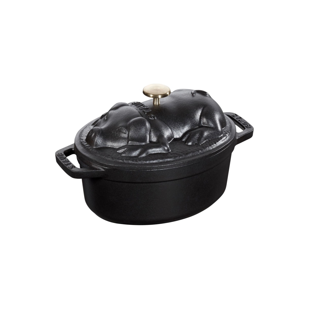 Staub Cocotte ovale in ghisa Maialino...