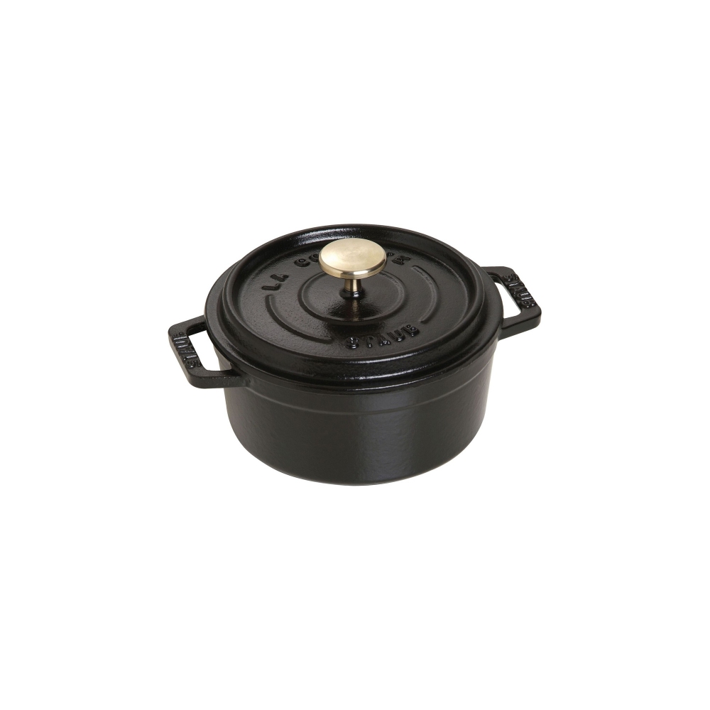 Staub Cast Iron Round Cocotte 26 cm Black