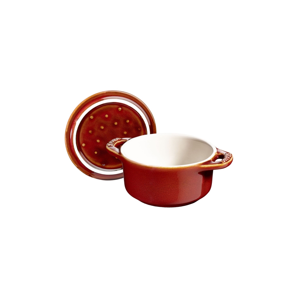 Staub mini cocotte cuore rosso ciliegia, 10 cm